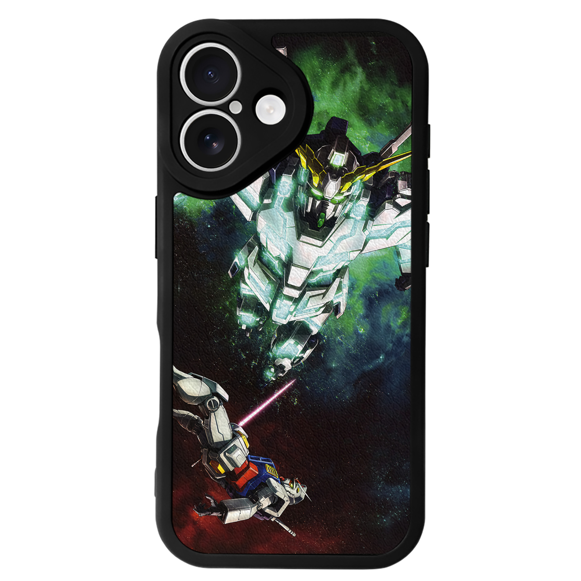 （画像用） 機動戦士ガンダム Mobile Suit Gundam 【iPhone 16シリーズ対応】シリコンスマホケース（レザー調） 材質：シリコン
